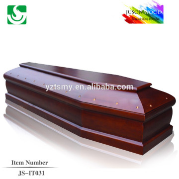 Trade Assurance fine craved solid wood coffin manufacturers